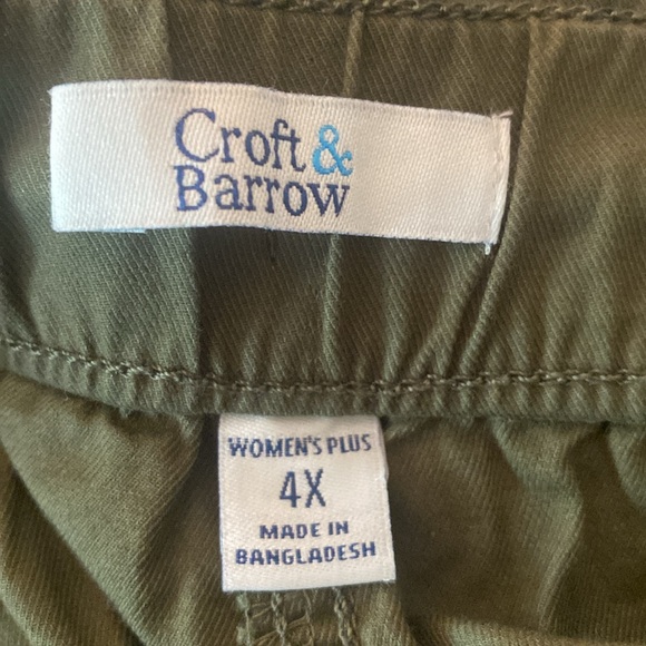 Croft & Barrow Olive Green Drawstring Mini Skirt NWT Size 4X - Picture 8 of 10
